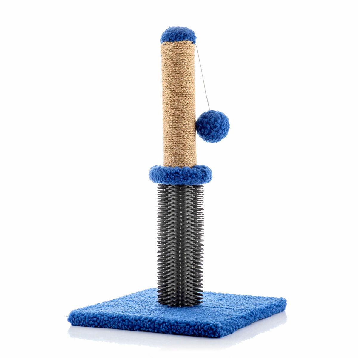 Kompakter Katzen-Kratzbaum mit Massageborsten & Spielball